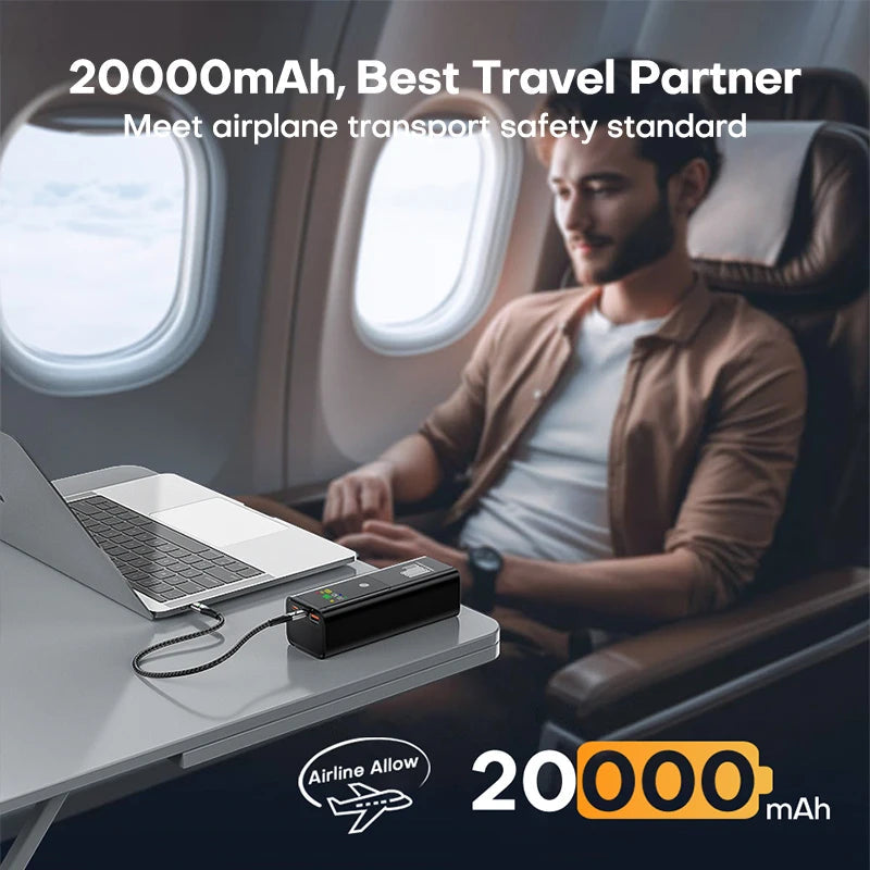100W 20000mAh Power Bank, Fast Laptop Charging by Smart Deals Picks