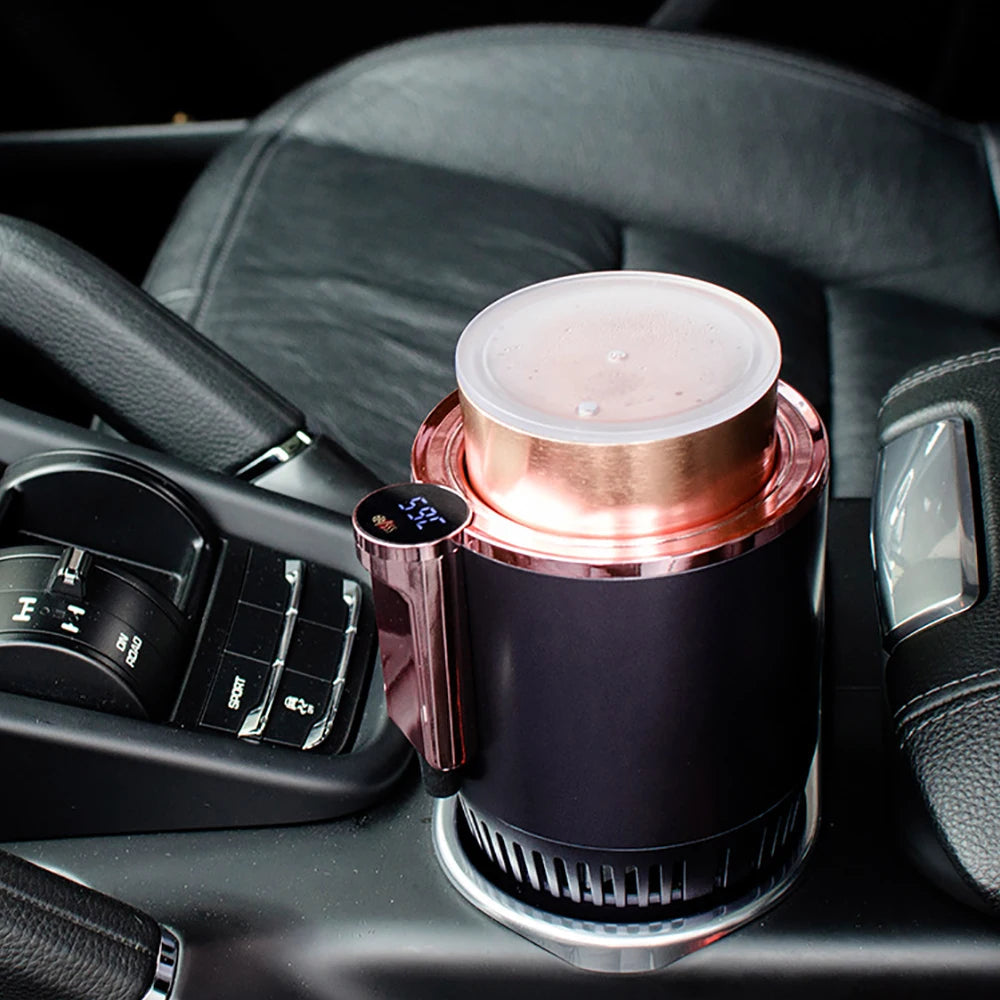 Car Touch Screen Cup Holder Cooler & Heater 12V by Smart Deals Picks