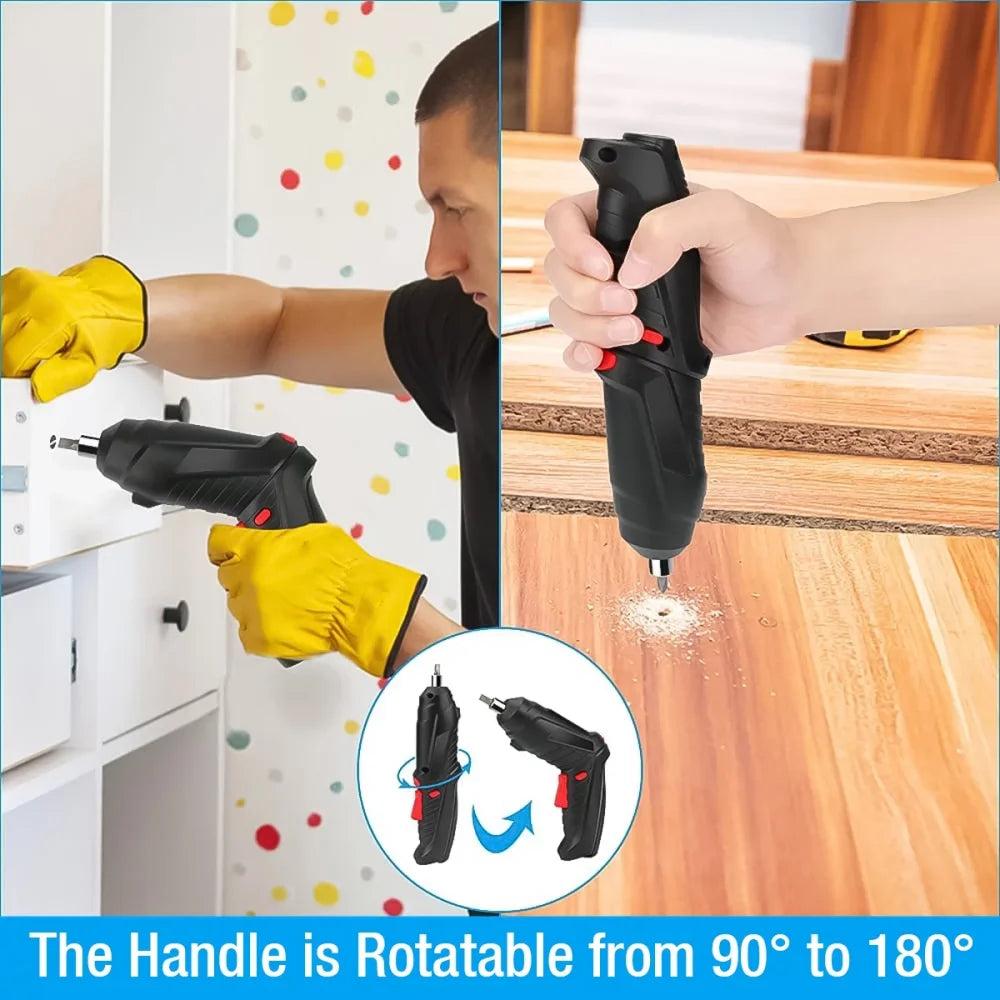 Cordless Electric Screwdriver, 47-in-1 with LED Light by Smart Deals Picks