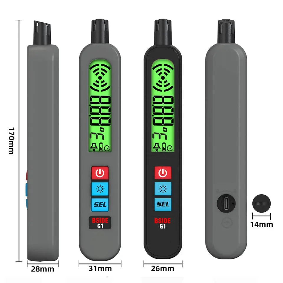 Portable Combustible Gas Detector with Alarm & LCD by Smart Deals Picks