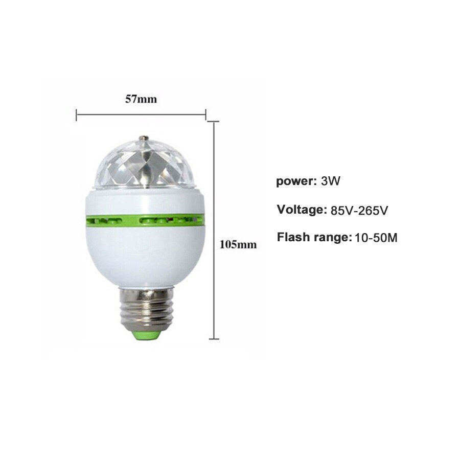 RGB LED Disco Bulb with Rotating Strobe Effects by Smart Deals Picks