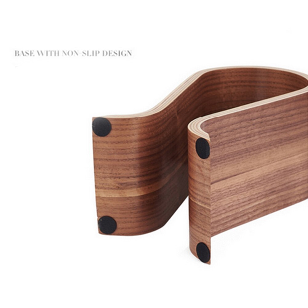 Wooden U-Shaped Headphone Stand with Anti-Slip Base by Smart Deals Picks