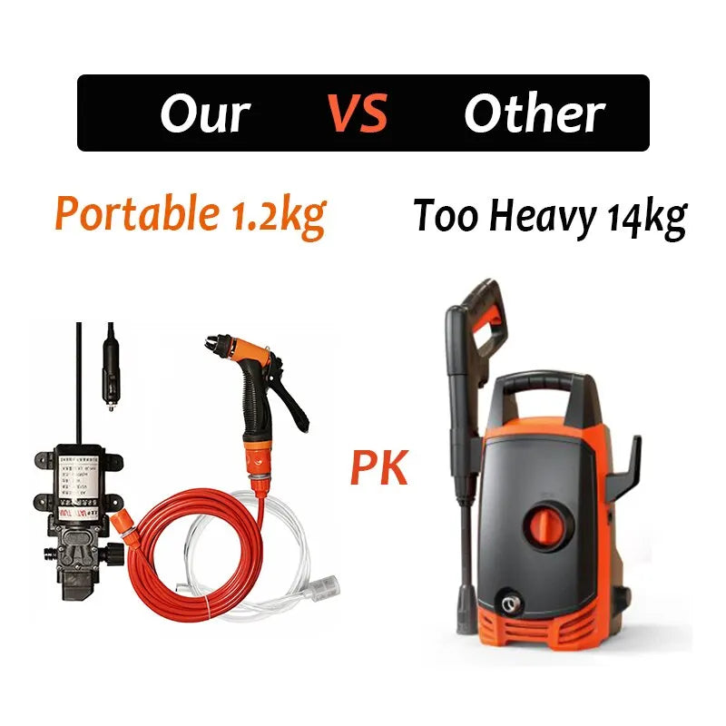 100W 12V Portable Car Cleaning Pump Kit by Smart Deals Picks