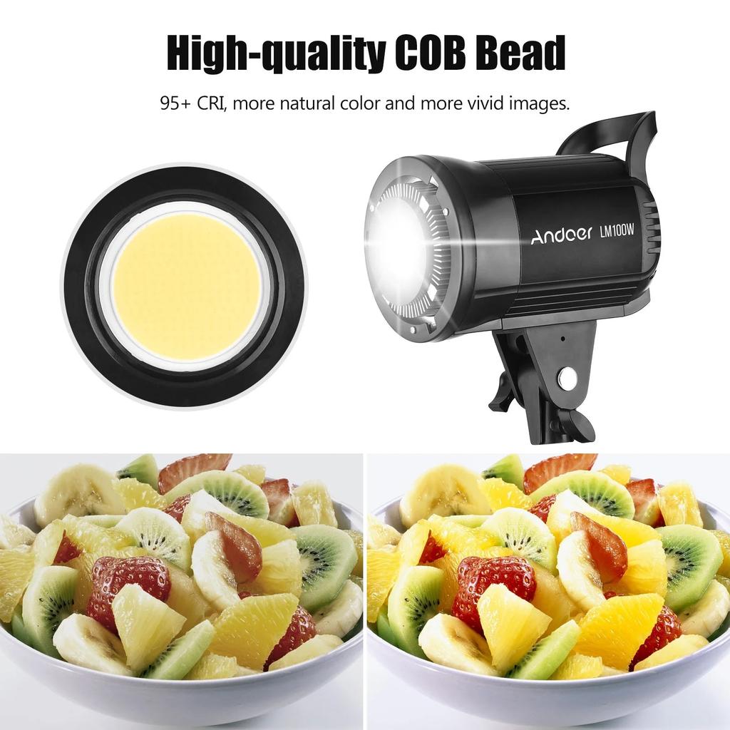 100W 5600K LED Studio Video Light, Bowens Mount by Smart Deals Picks