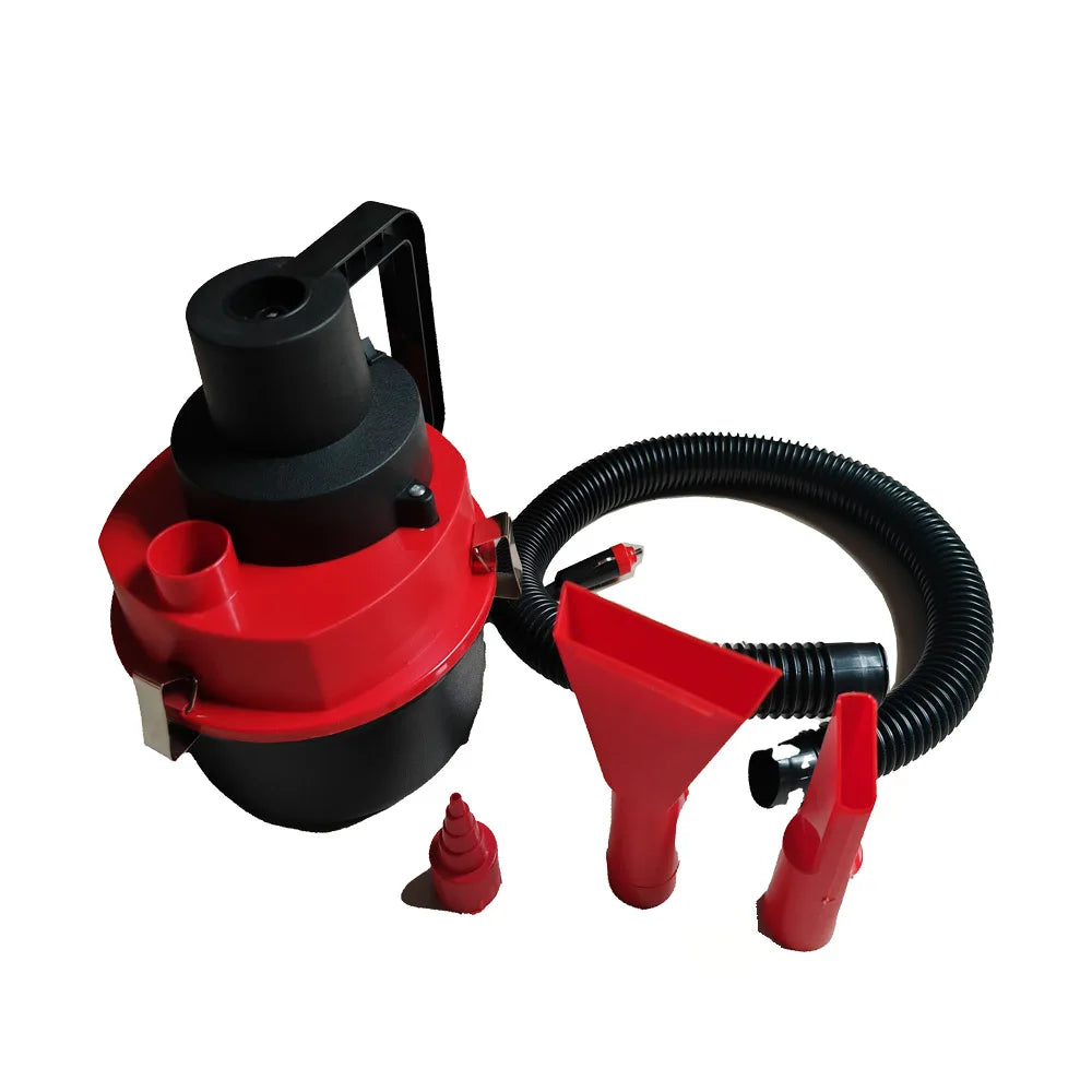 12V Wet & Dry Car Vacuum Cleaner and Inflator red by Smart Deals Picks