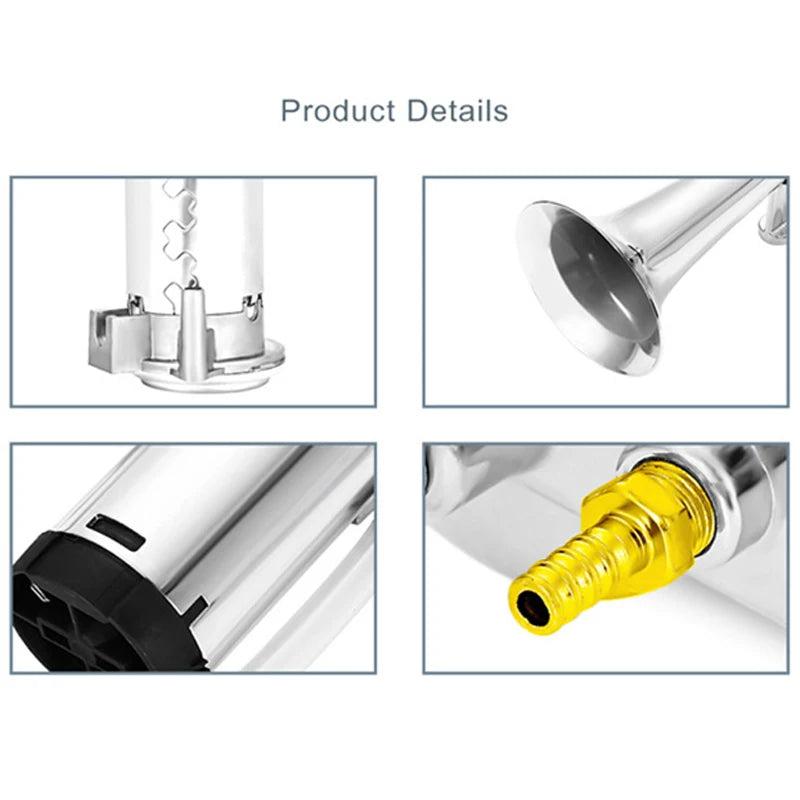 12V/24V 17" 150dB Single Trumpet Car Air Horn Kit by Smart Deals Picks