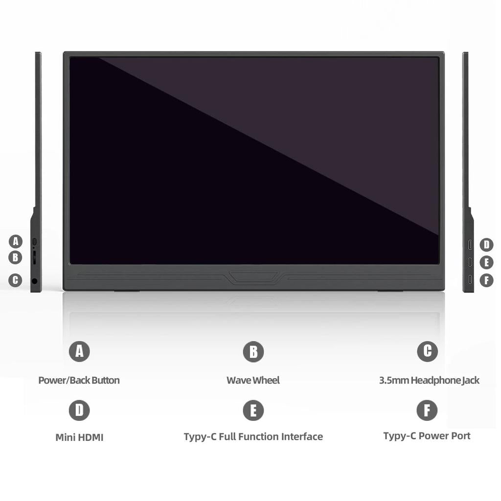 14" Portable Touchscreen Monitor, 1080p, USB-C & HDMI by Smart Deals Picks
