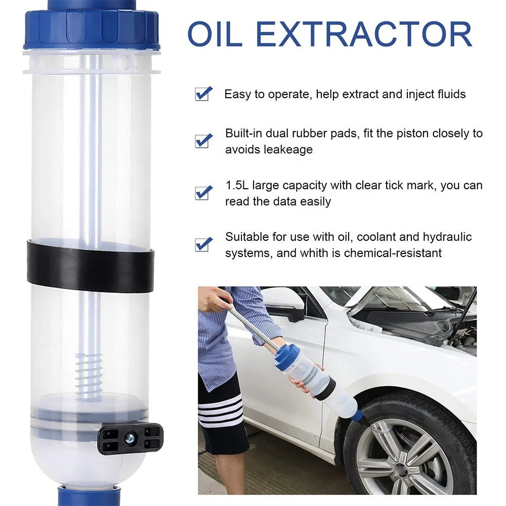 1500ml Oil Syringe Pump & Fluid Extractor for Cars by Smart Deals Picks
