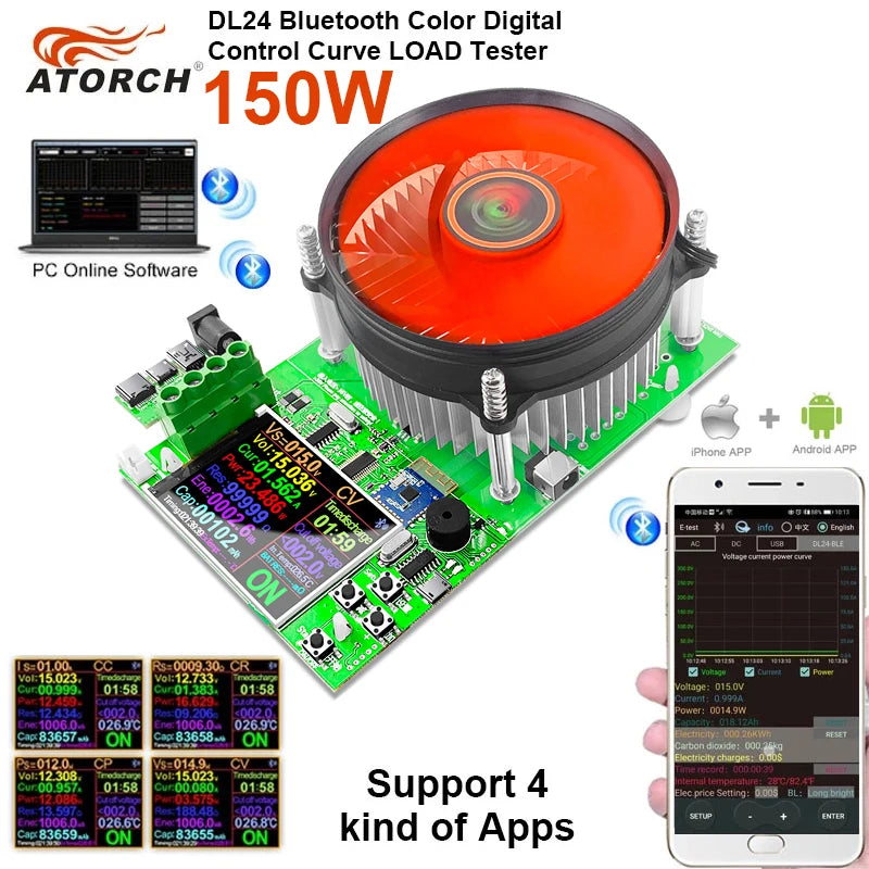 150W 20A Electronic Load Tester for Batteries, DC & USB by Smart Deals Picks