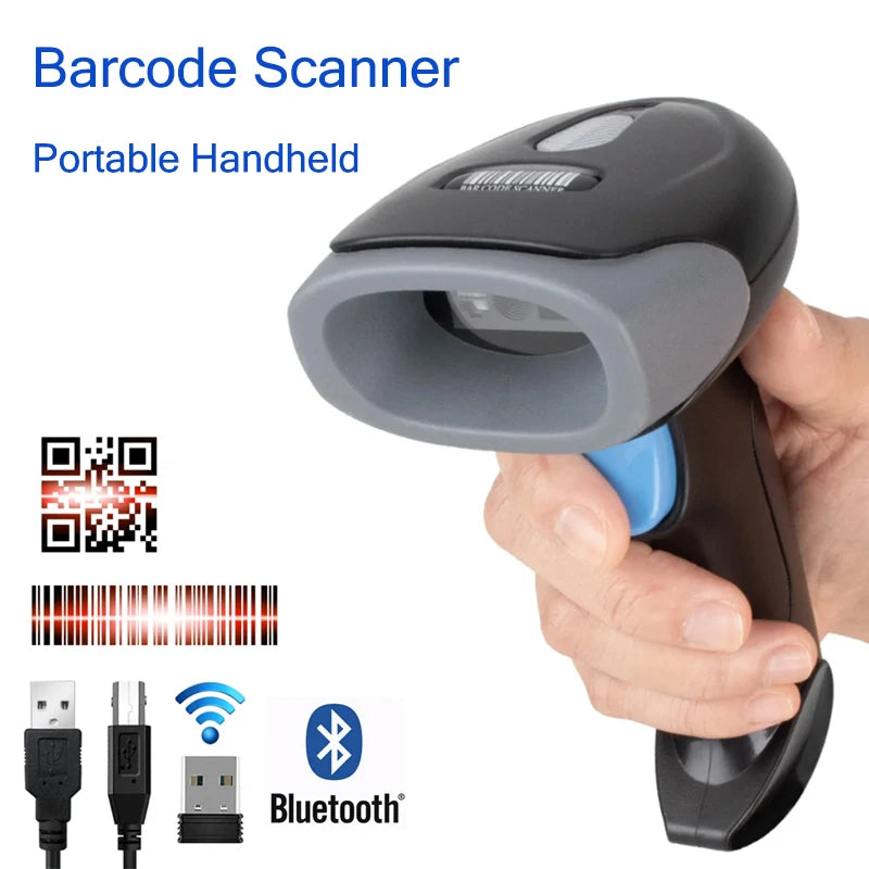 2D Barcode Scanner, USB, 2.4G Wireless & Bluetooth by Smart Deals Picks