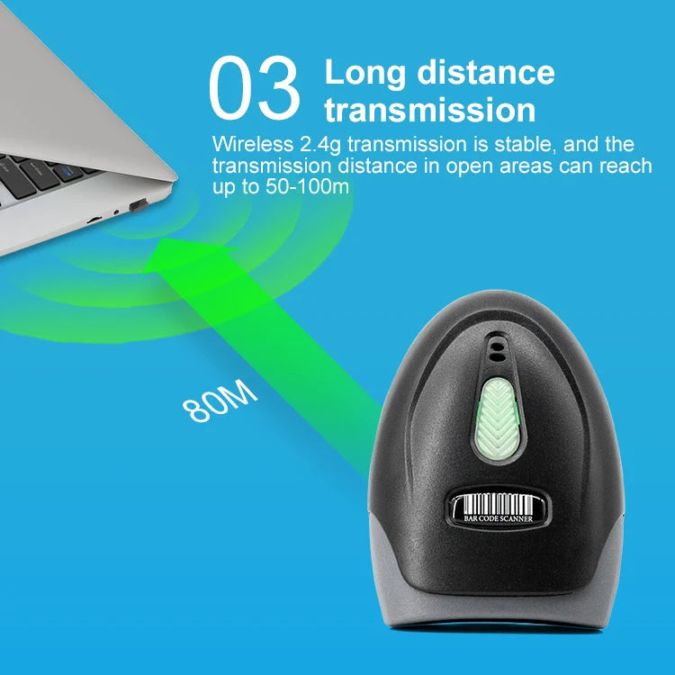 2D Barcode Scanner, USB, 2.4G Wireless & Bluetooth by Smart Deals Picks