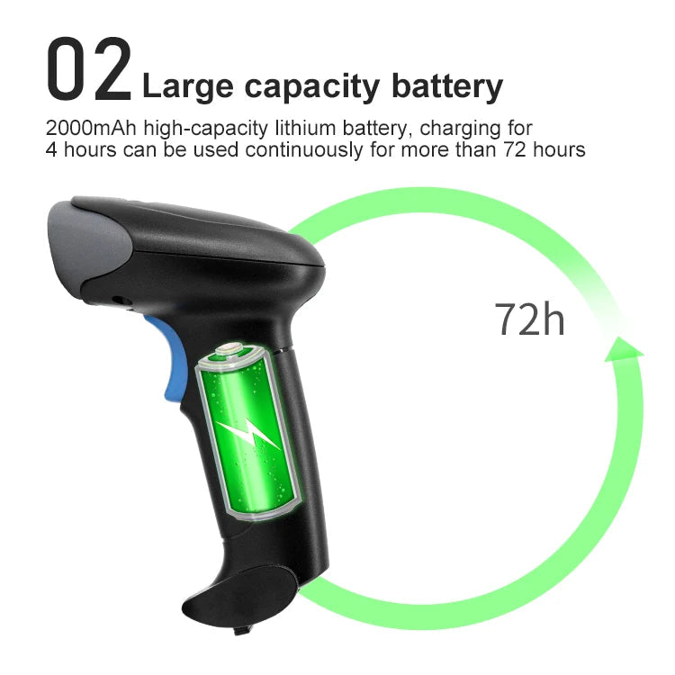 2D Barcode Scanner, USB, 2.4G Wireless & Bluetooth by Smart Deals Picks
