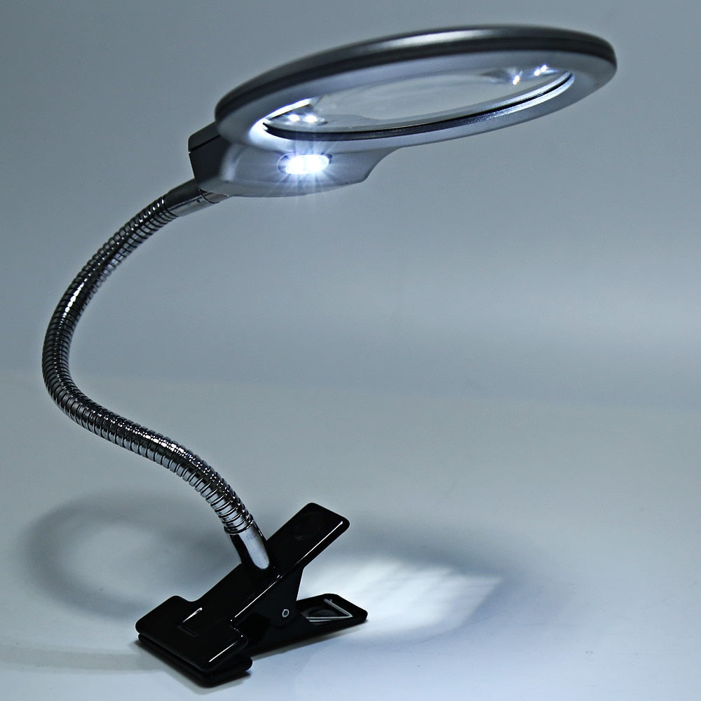 5X Lens LED Magnifier Lamp, Clip-On Design by Smart Deals Picks