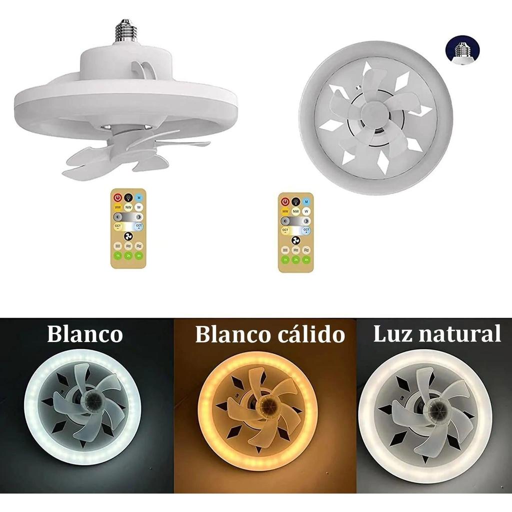 60W E27 Ceiling Fan Light, Remote, 360 Rotation by Smart Deals Picks