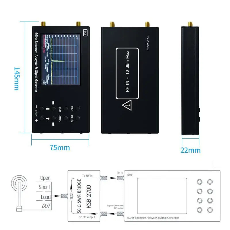 6GHz Portable Spectrum Analyzer, Tracking Generator by Smart Deals Picks