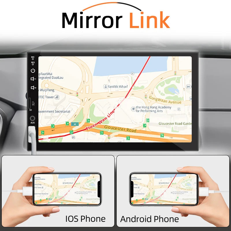 7" 1-DIN Car Stereo, CarPlay & Android Auto by Smart Deals Picks