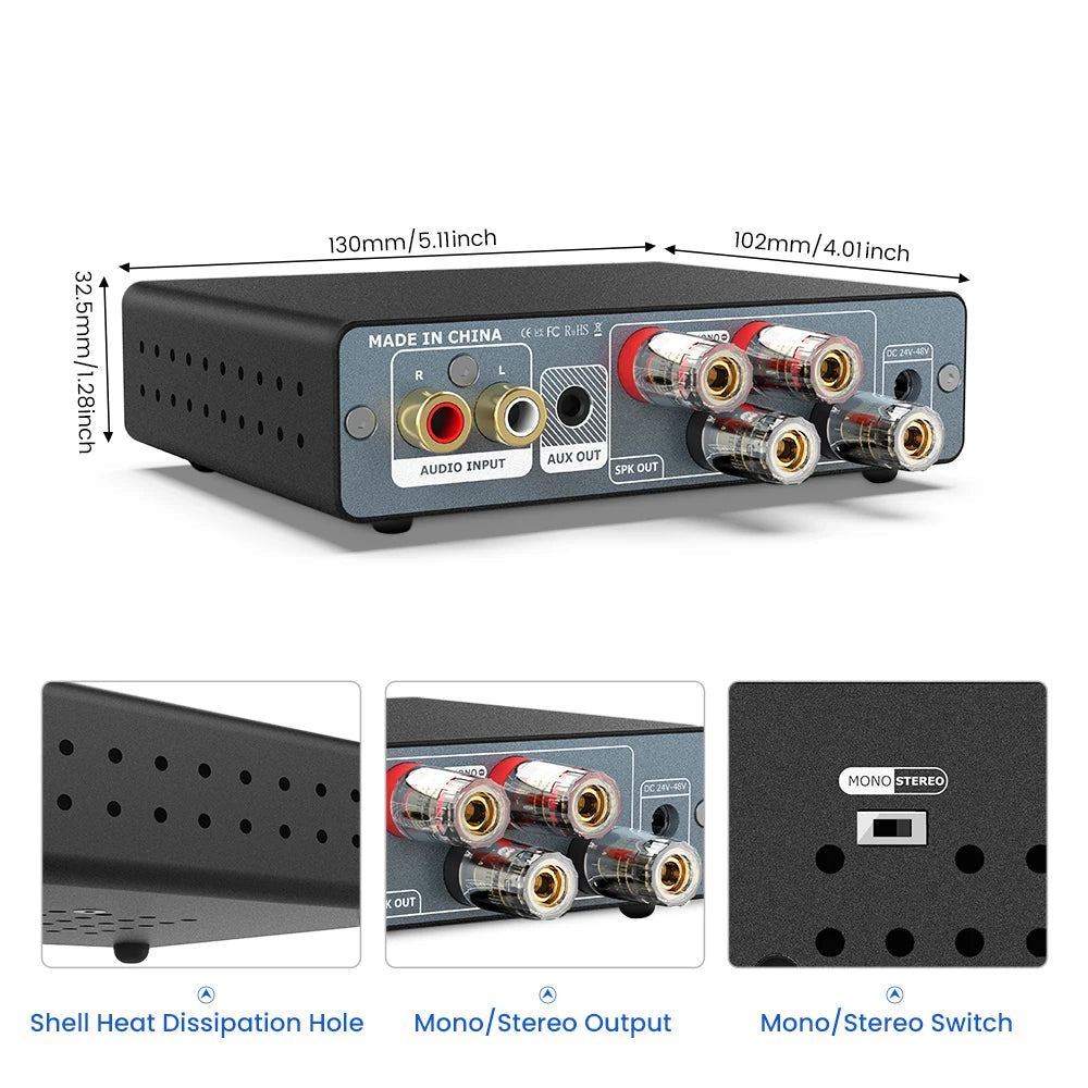 A07 MAX 600W TPA3255 Home Audio Power Amplifier by Smart Deals Picks