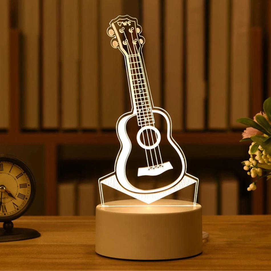 Acrylic 3D LED Neon Sign Night Light, USB Powered 11 by Smart Deals Picks