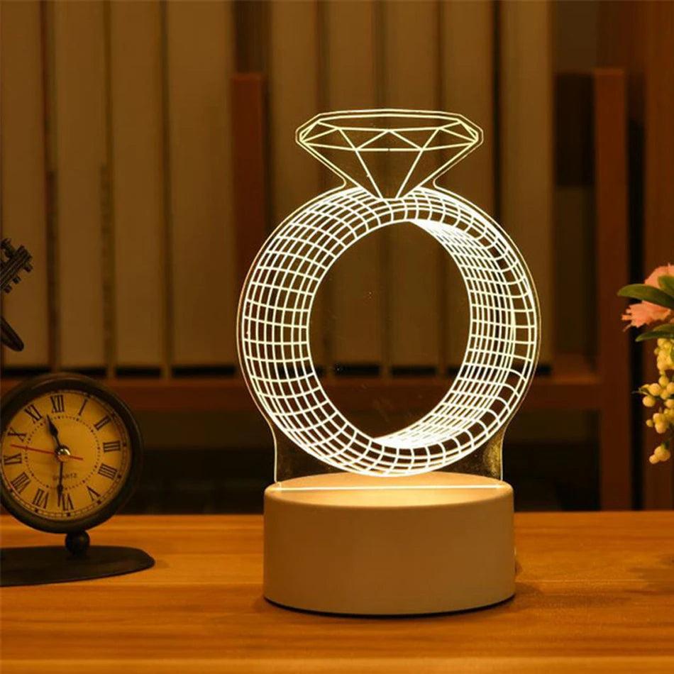 Acrylic 3D LED Neon Sign Night Light, USB Powered 12 by Smart Deals Picks