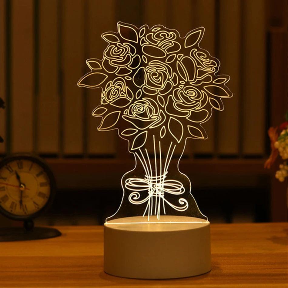 Acrylic 3D LED Neon Sign Night Light, USB Powered 17 by Smart Deals Picks