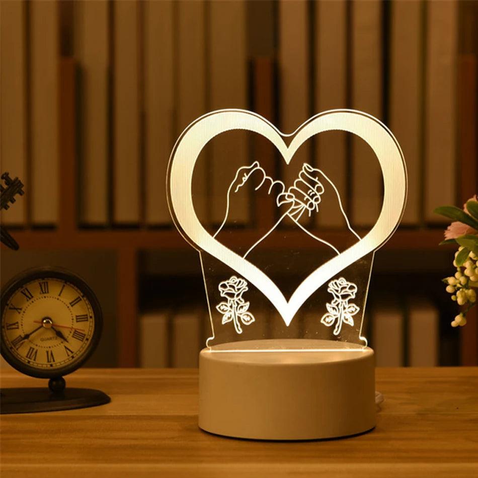 Acrylic 3D LED Neon Sign Night Light, USB Powered 23 by Smart Deals Picks