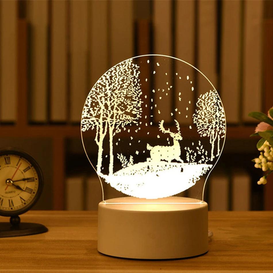 Acrylic 3D LED Neon Sign Night Light, USB Powered 24 by Smart Deals Picks