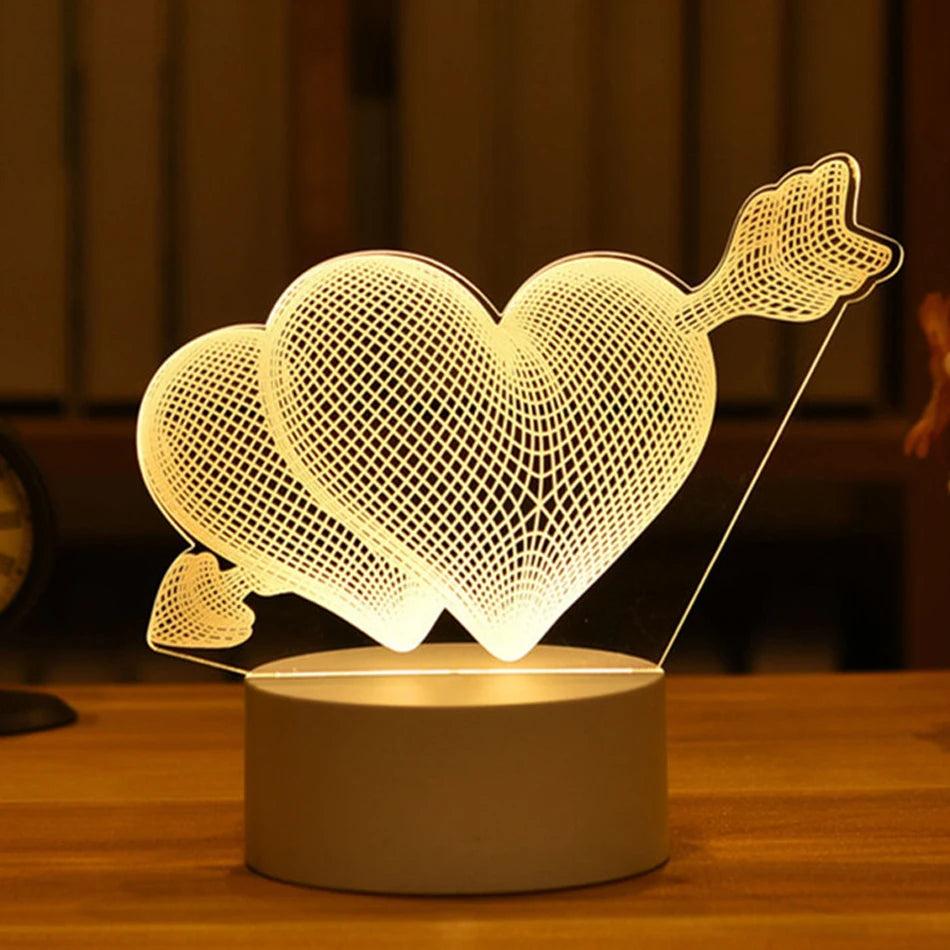Acrylic 3D LED Neon Sign Night Light, USB Powered by Smart Deals Picks