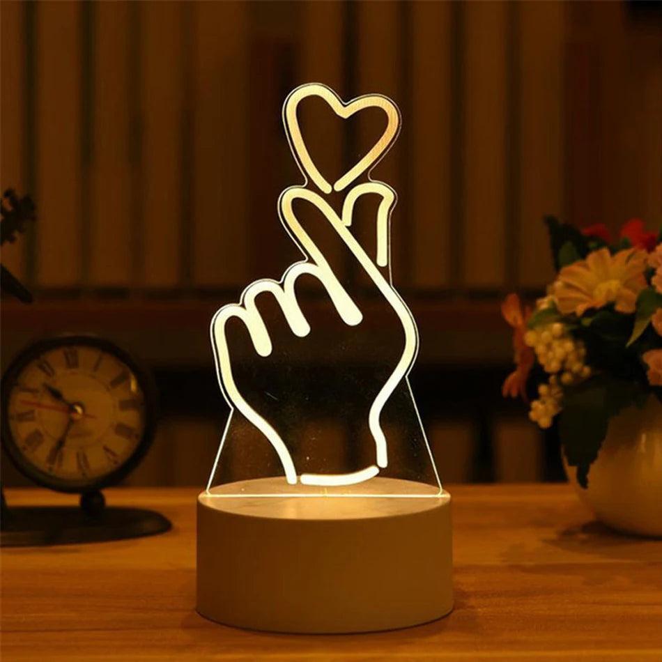 Acrylic 3D LED Neon Sign Night Light, USB Powered 8 by Smart Deals Picks