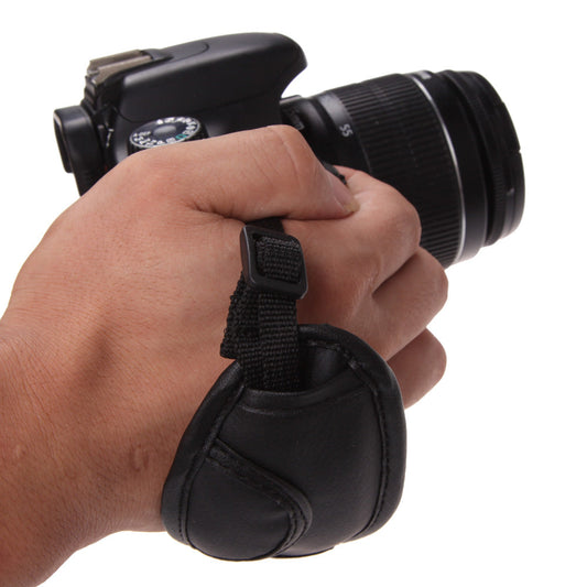 Adjustable PU Leather Camera Hand Strap Grip by Smart Deals Picks