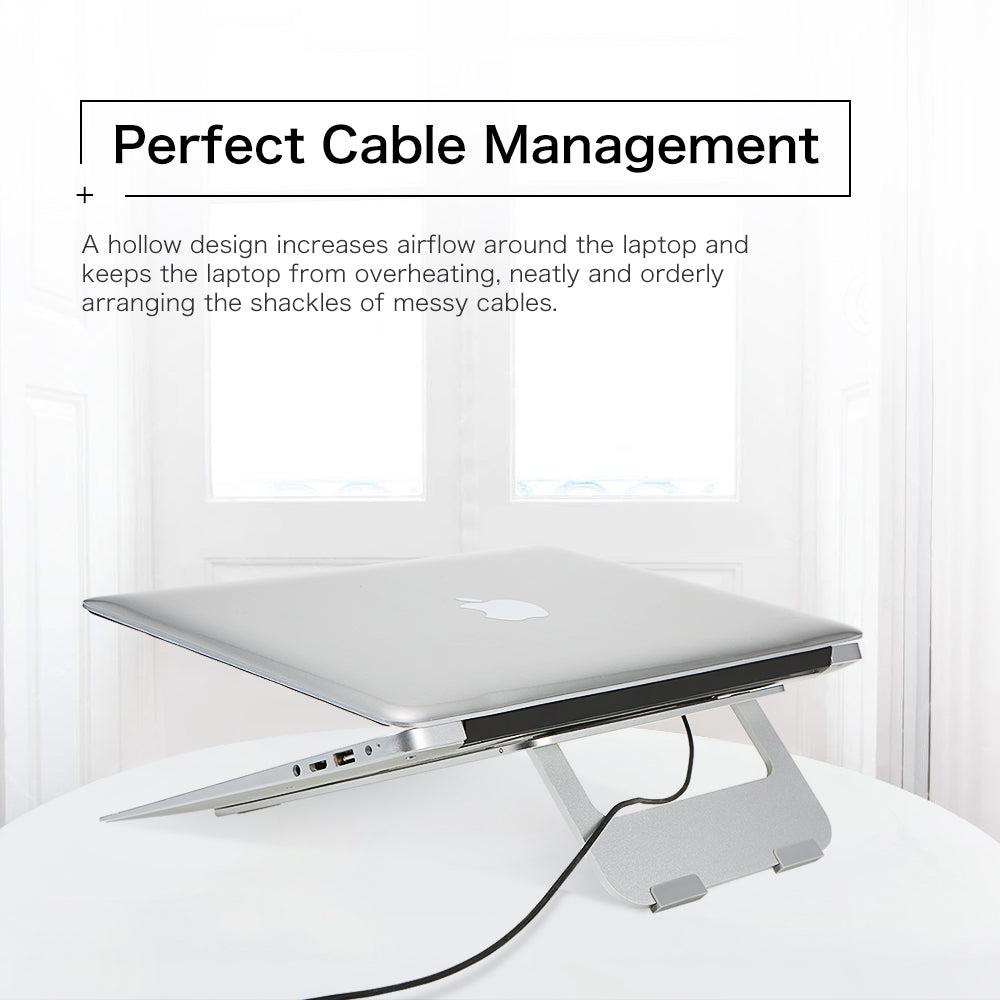 Aluminum Foldable Laptop Stand for 10-17 inch Devices by Smart Deals Picks