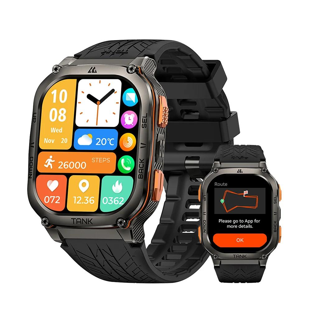 AMOLED AOD Display Rugged Smartwatch with GPS by Smart Deals Picks