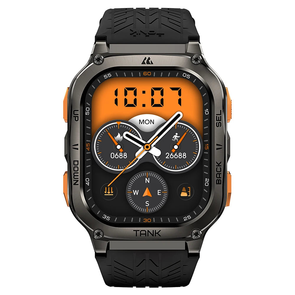 AMOLED AOD Display Rugged Smartwatch with GPS by Smart Deals Picks
