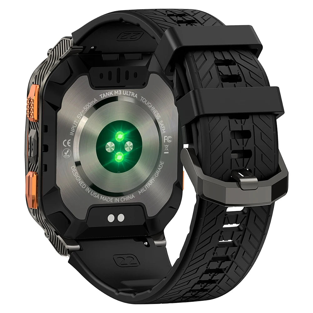 AMOLED AOD Display Rugged Smartwatch with GPS by Smart Deals Picks