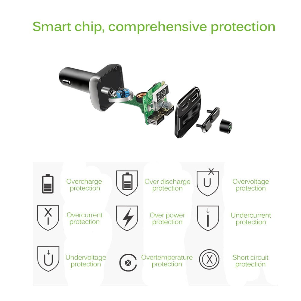 Bluetooth FM Transmitter Car Kit with MP3 and Charger by Smart Deals Picks