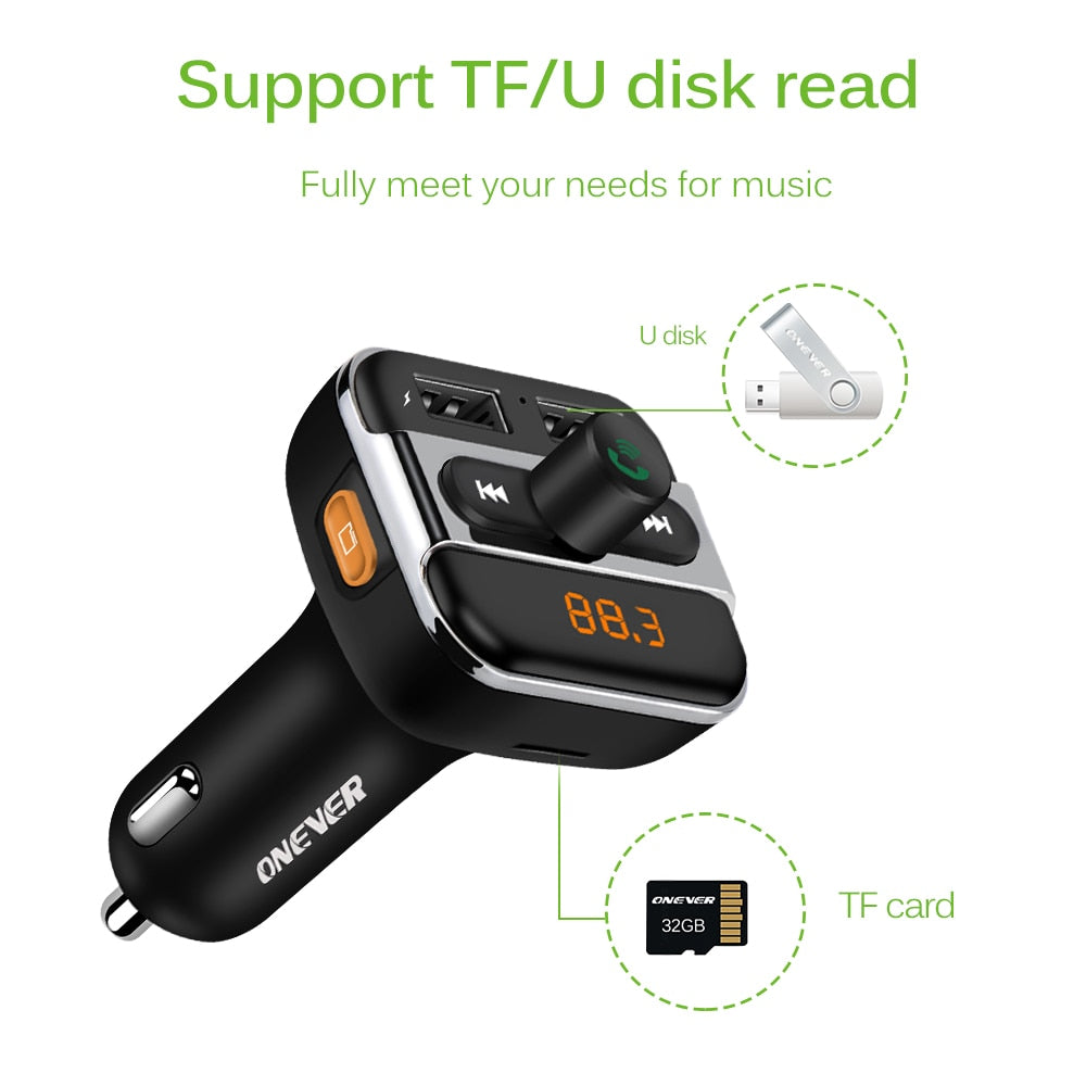 Bluetooth FM Transmitter Car Kit with MP3 and Charger by Smart Deals Picks