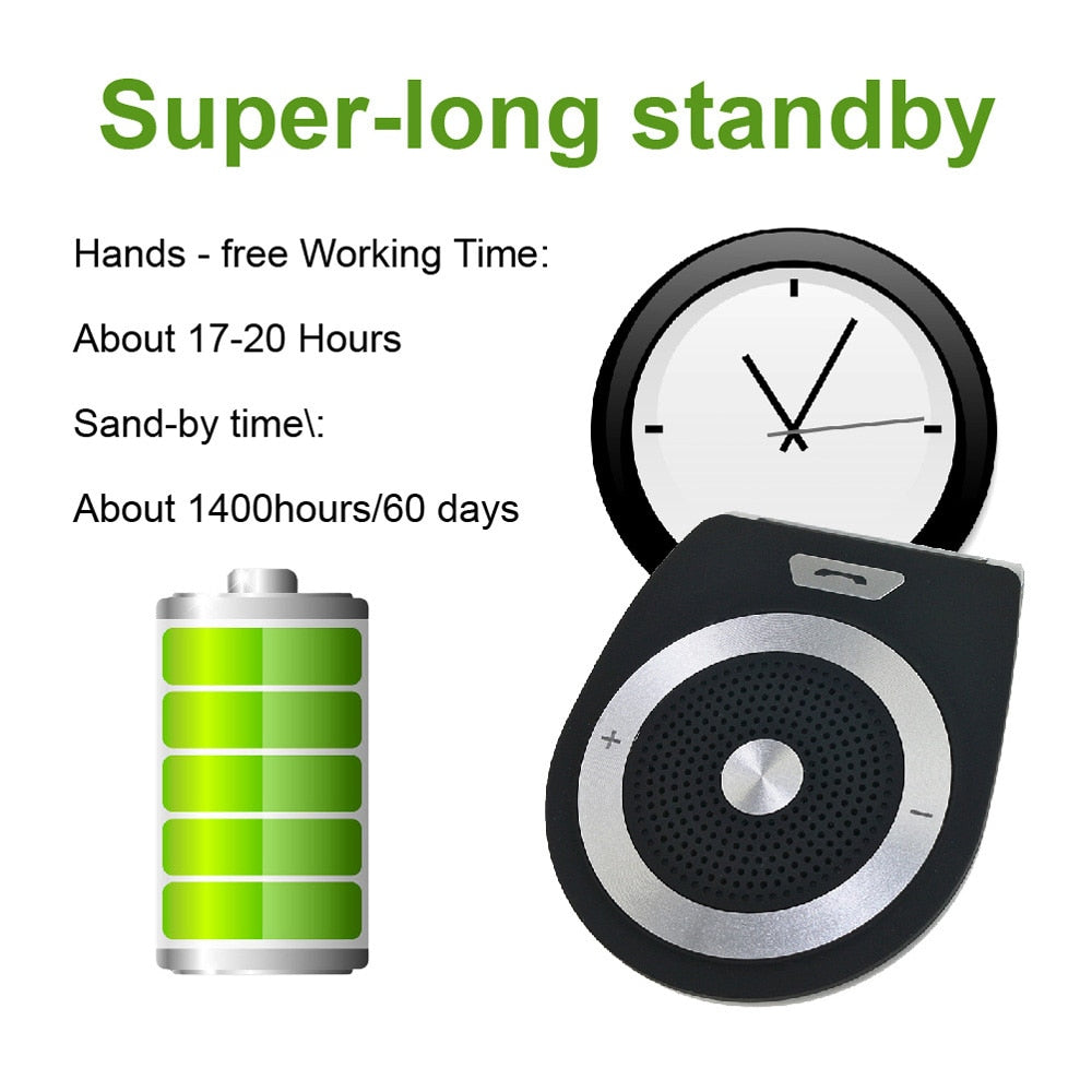 Bluetooth Hands-Free Car Kit Speakerphone Receiver by Smart Deals Picks