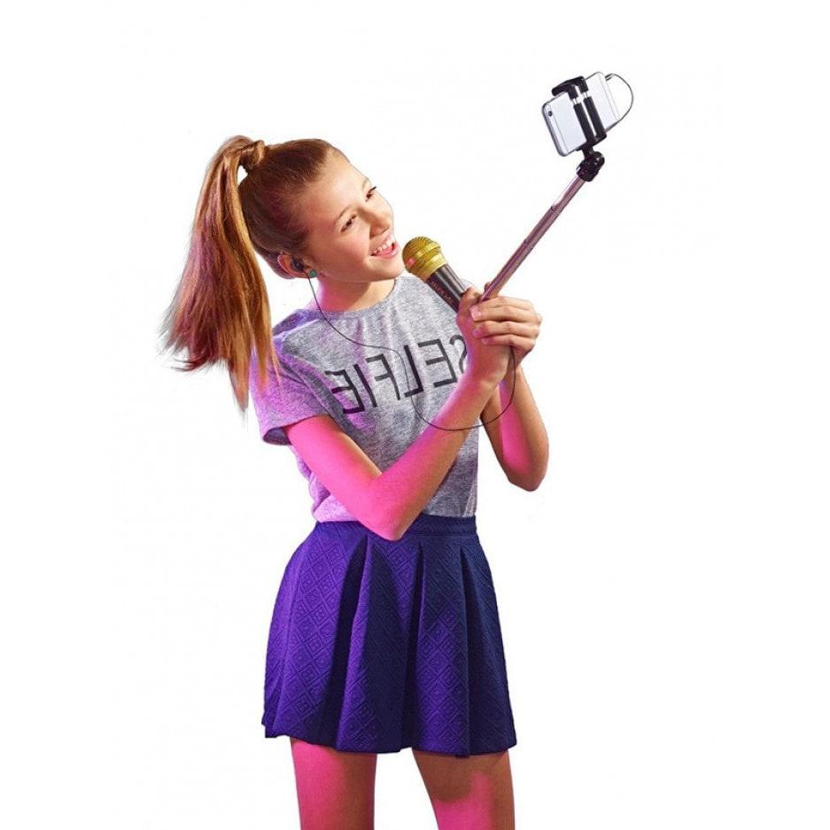 Bluetooth Karaoke Mic Selfie Stick with Remote Control by Smart Deals Picks