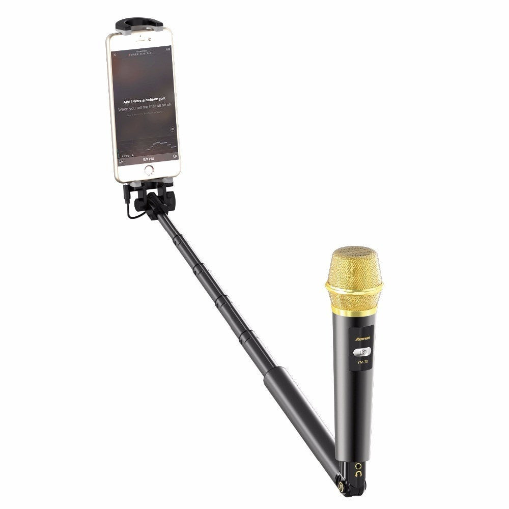 Bluetooth Karaoke Mic Selfie Stick with Remote Control by Smart Deals Picks