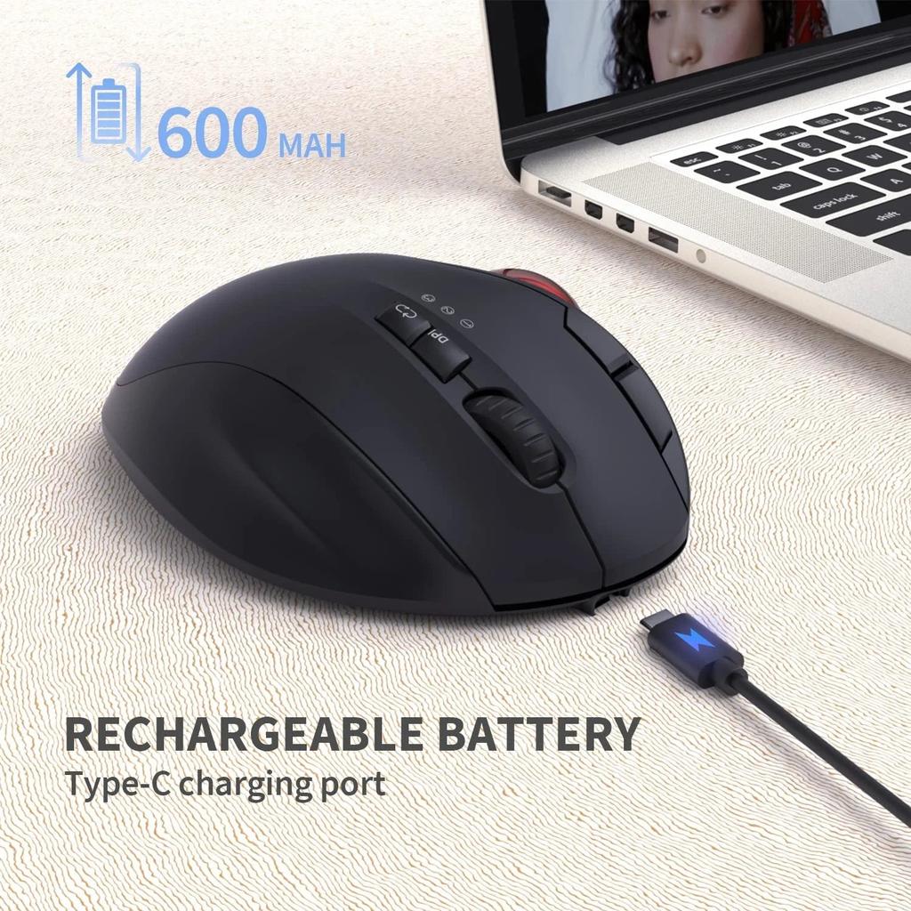Bluetooth Trackball Mouse for Mac and PC, Rechargeable by Smart Deals Picks