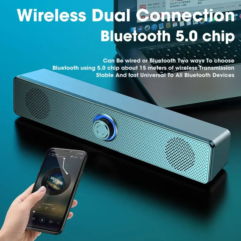 Bluetooth USB Soundbar for PC, TV and Laptop by Smart Deals Picks