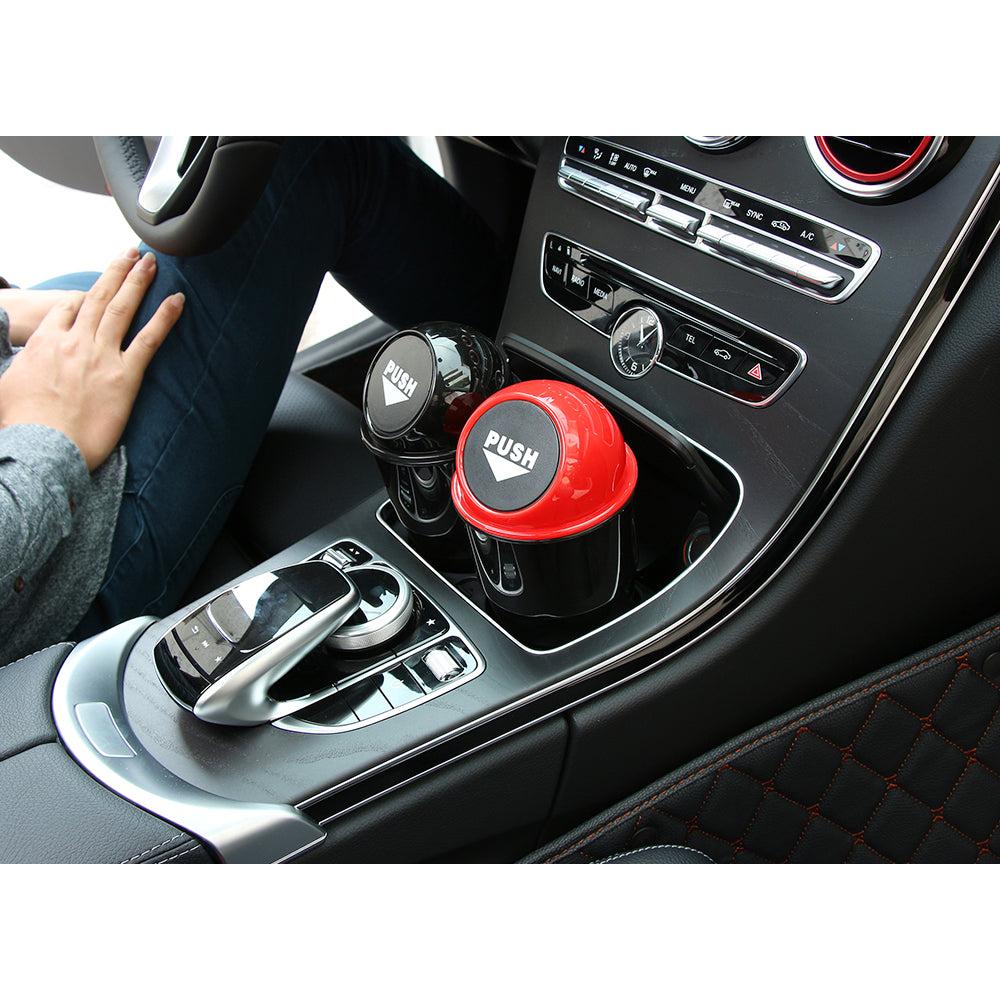 Compact Car Trash Bin with Push-Open Lid by Smart Deals Picks