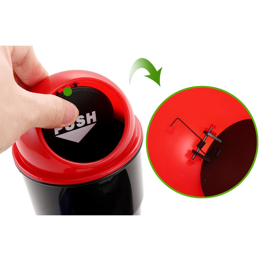 Compact Car Trash Bin with Push-Open Lid by Smart Deals Picks