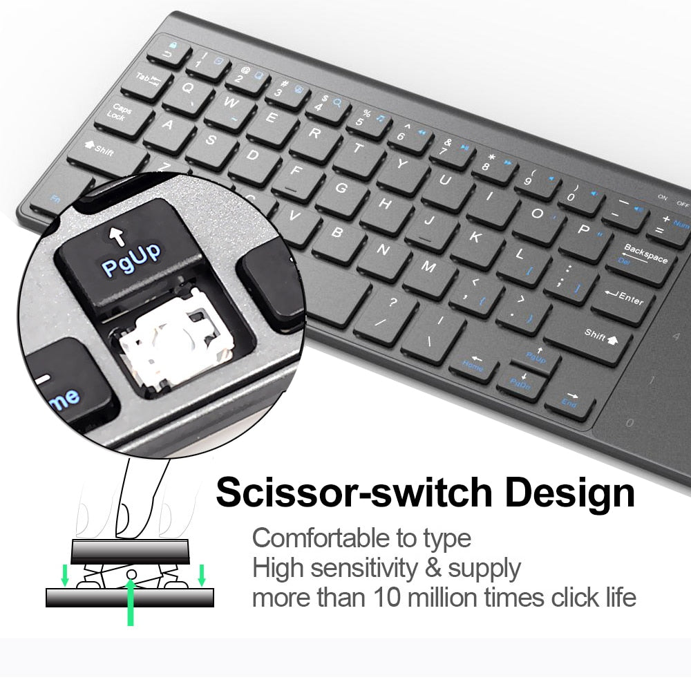 Compact Wireless Keyboard with Numeric Touchpad by Smart Deals Picks