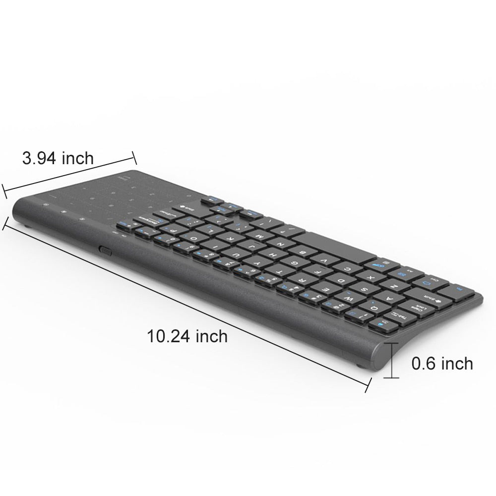 Compact Wireless Keyboard with Numeric Touchpad by Smart Deals Picks