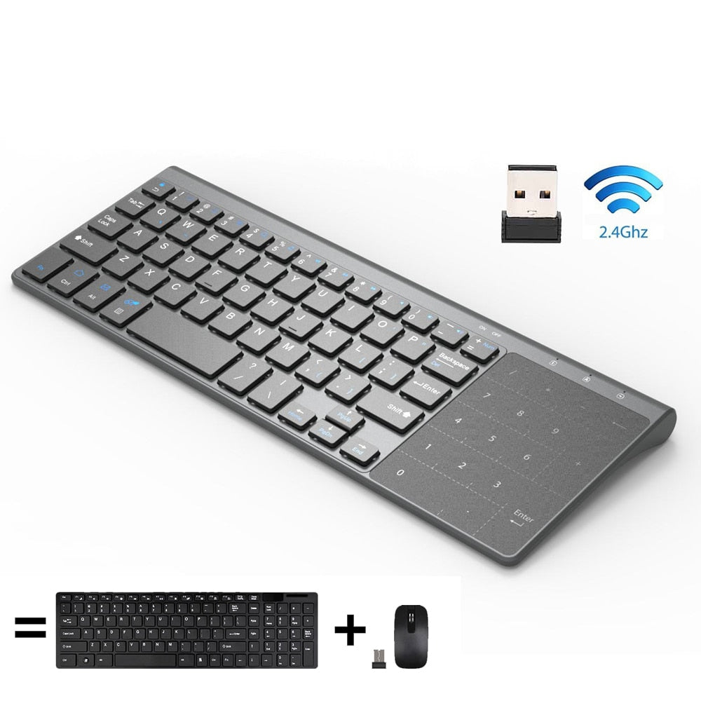 Compact Wireless Keyboard with Numeric Touchpad by Smart Deals Picks
