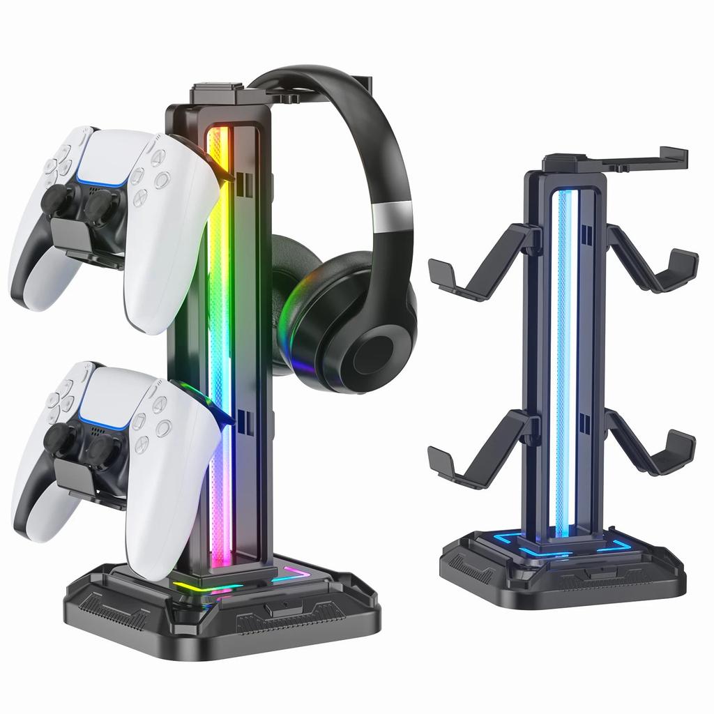 Controller Stand with 9 Light Modes & Headset Holder by Smart Deals Picks