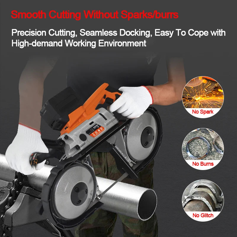 Cordless 20V Handheld Band Saw, 120 mm Capacity by Smart Deals Picks