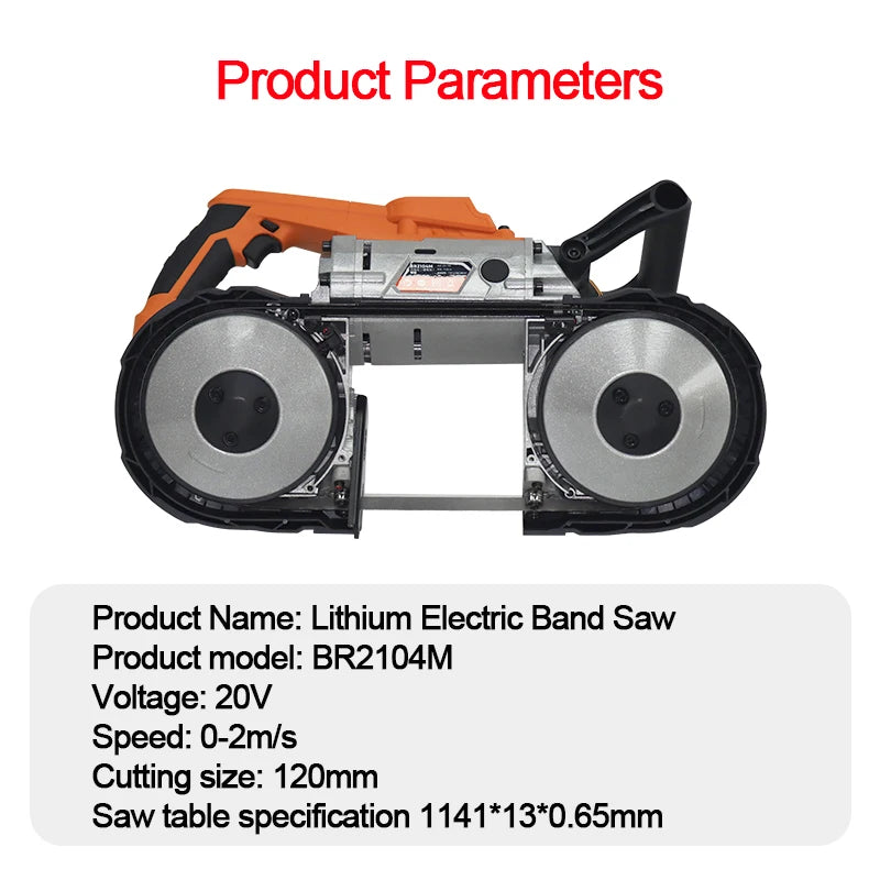 Cordless 20V Handheld Band Saw, 120 mm Capacity by Smart Deals Picks