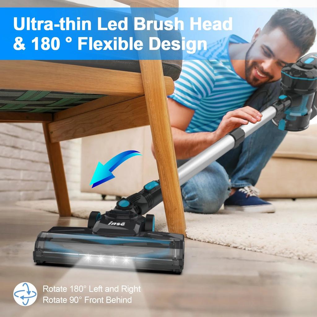 Cordless 6-in-1 Stick Vacuum, 20KPa, Up to 40 Min by Smart Deals Picks