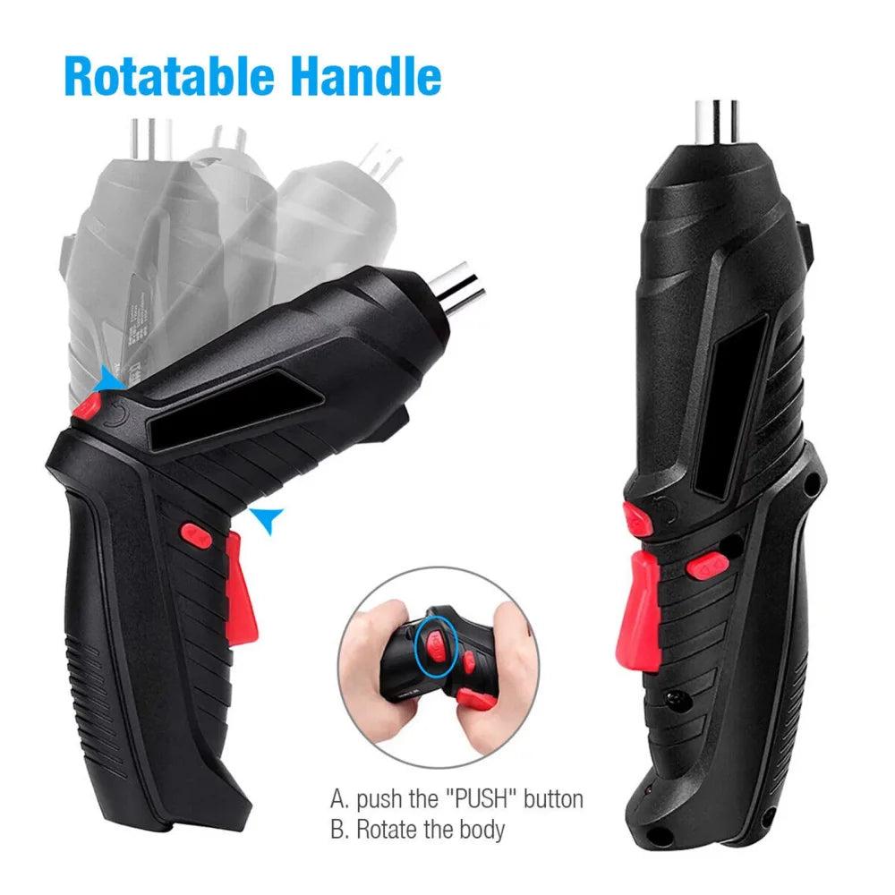 Cordless Electric Screwdriver, 47-in-1 with LED Light by Smart Deals Picks